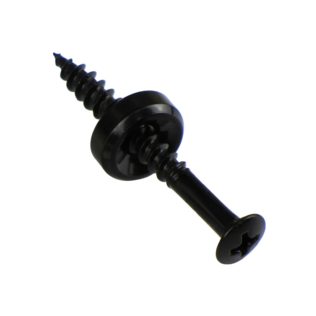 FLEOR 4 шт./компл. Металлическая черная гитара бас шейный шарнир наконечники втулки