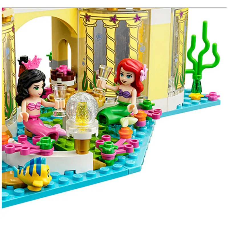 New Princess Underwater Palace 10436 Legoings Friends Model Building Kits Blocks Bricks Girl Toy Gift for Child | Игрушки и хобби