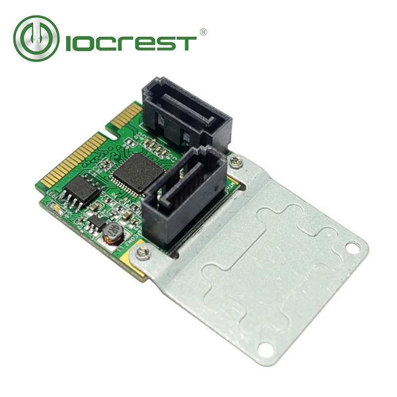 Плата контроллера IOCREST Mini PCI Express SATAIII 3 0 6Gbp/s ASM1061|mini pci-express|card controlcard card |