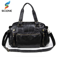 high quality leather sports bag men handbags gym cowhide men gym bag mens travel bags laptop briefcase bag for man