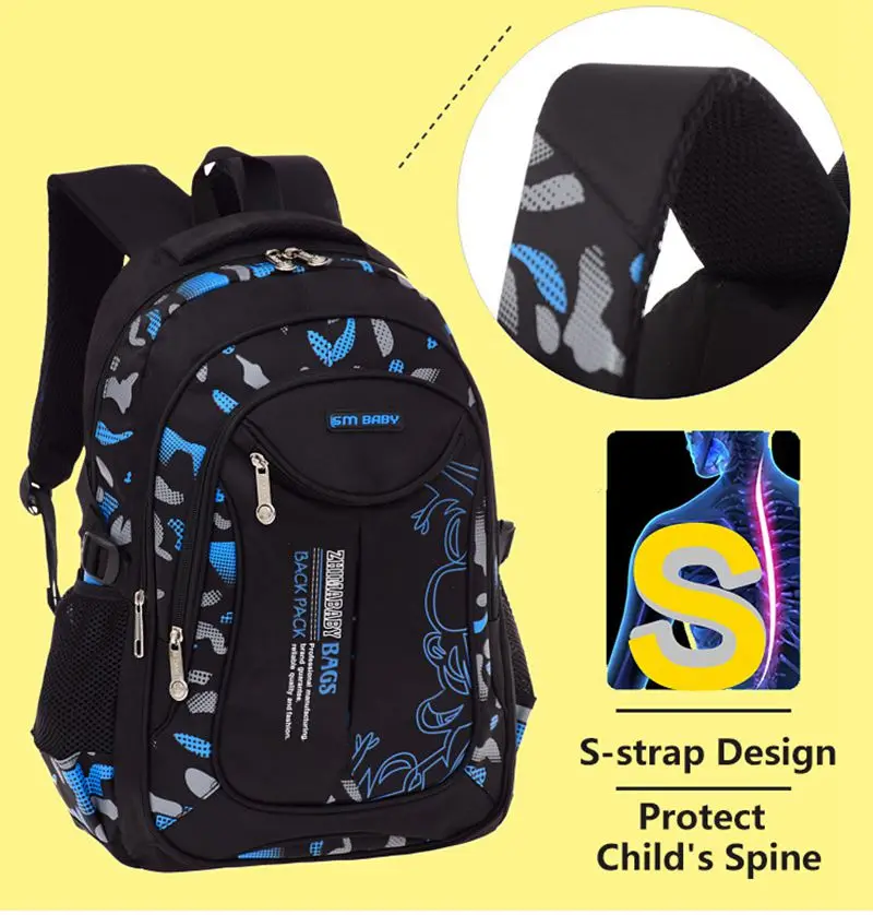 Школьные ранцы для мальчиков и девочек подростков водонепроницаемые Модные