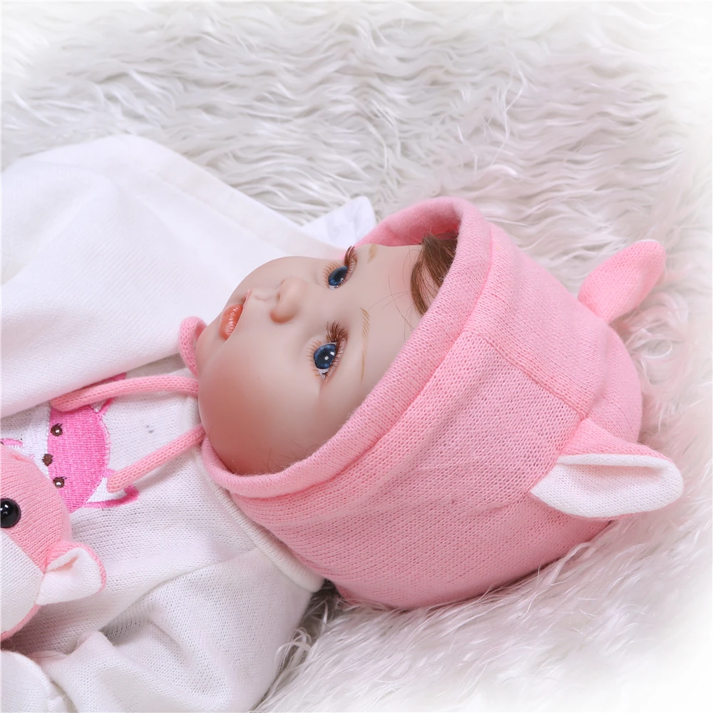 Кукла Reborn Baby Doll Girl 22 дюйма 55 см силиконовая кукла детская игрушка для ванны с