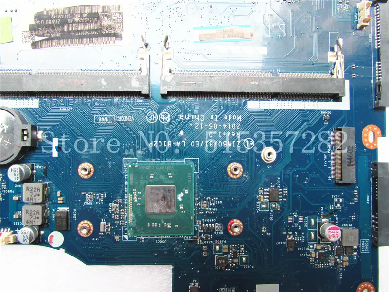 LA-B102P ZIWB0/B1/E0 материнская плата для ноутбука LENOVO B50-30 NOTEBOOK PC с процессором N2840 |