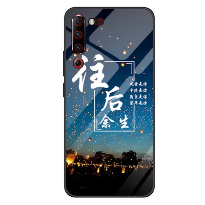 Армейский зеленый Чехол из закаленного стекла для lenovo Z6 Pro, силиконовая Мягкая задняя крышка для lenovo Z 6 Pro, чехол для телефона с мультяшным рисунком s L78051 - Цвет: Армейский зеленый