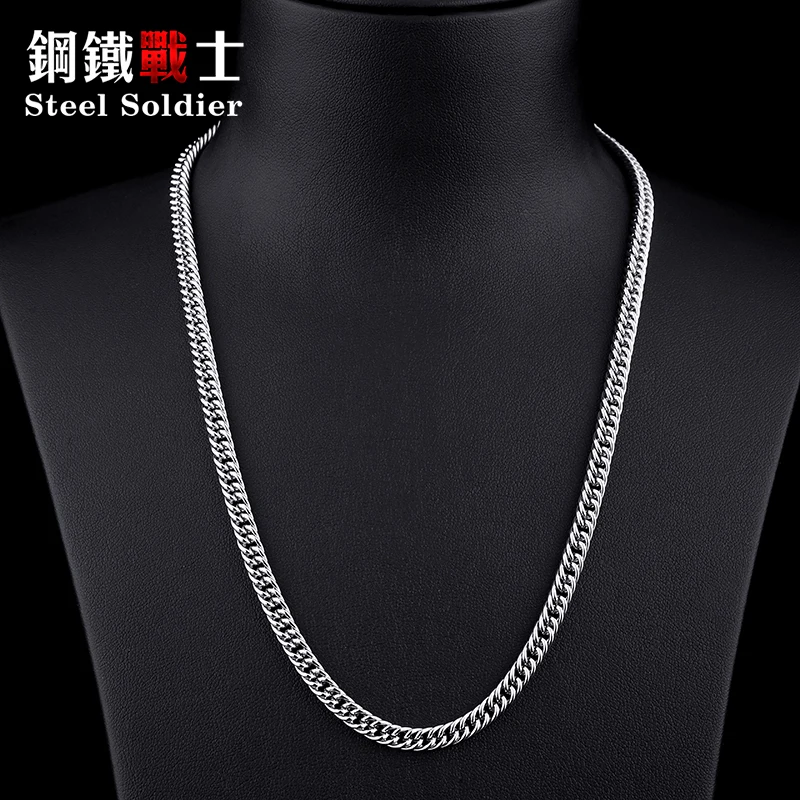 Стальной солдат Розничная и оптовая продажа заводская цена Мужская цепь Плоское