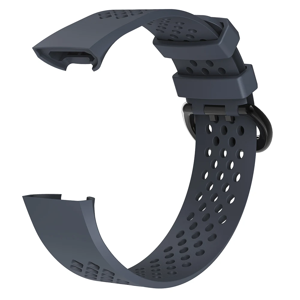 Fashion Silicone Wristband Strap for Fitbit Charge 3 Fitness Activity Tracker Smartwatch Sports Watch Strap Band Small
