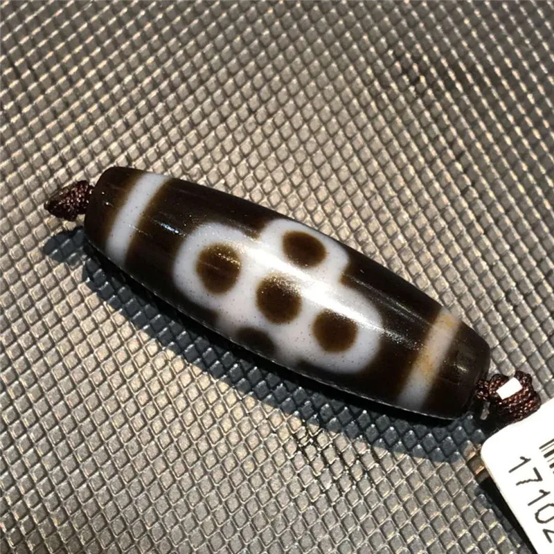 190223-1 Lightnin five eyes Natural Agate Dzi Ji Beads Powerful Amulet Collectible Real Tibet Fengshui Free Shipping | Украшения и