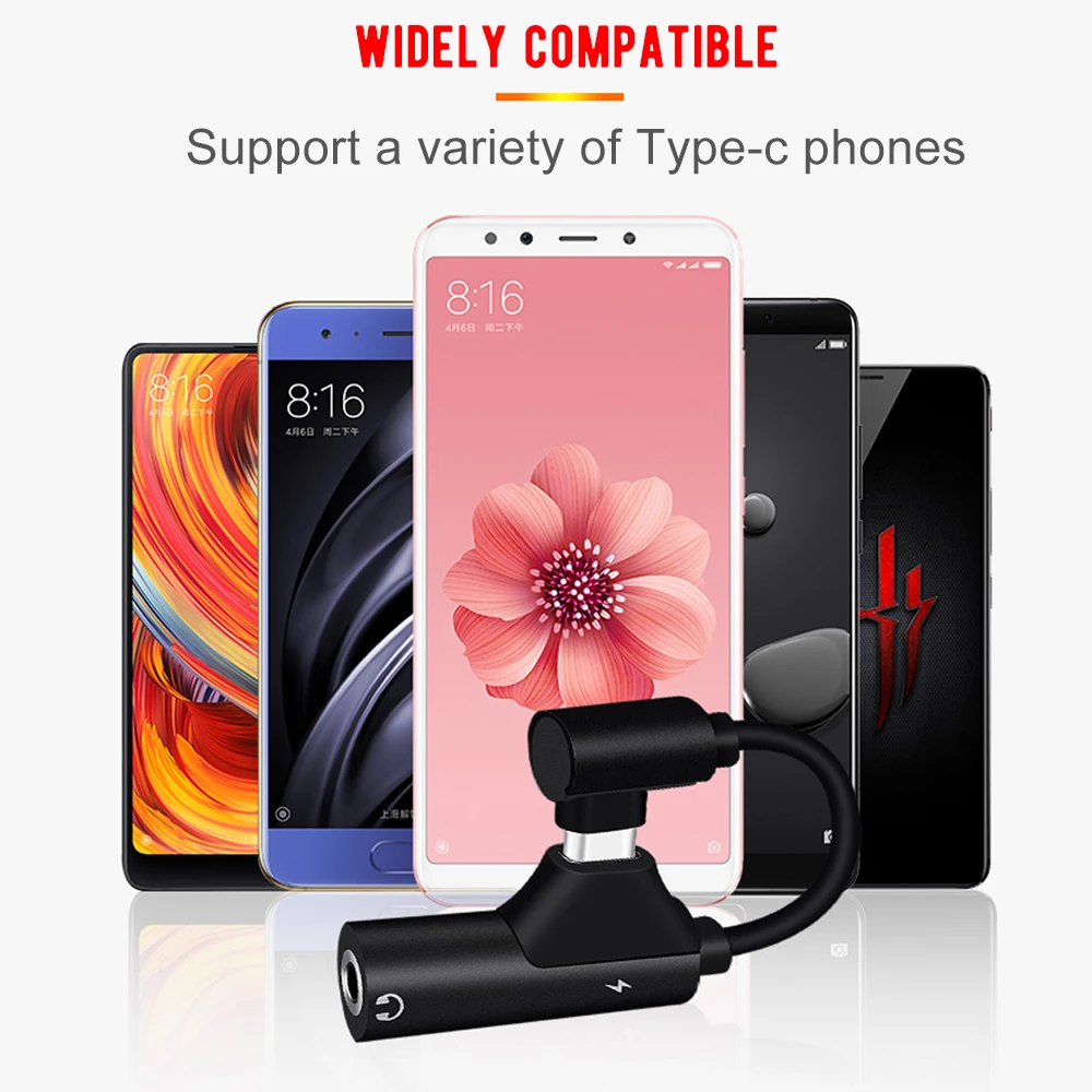 Адаптер для наушников Huawei Mate 20 pro lite с разъемом USB Type C на 3 5 мм|Переходники и