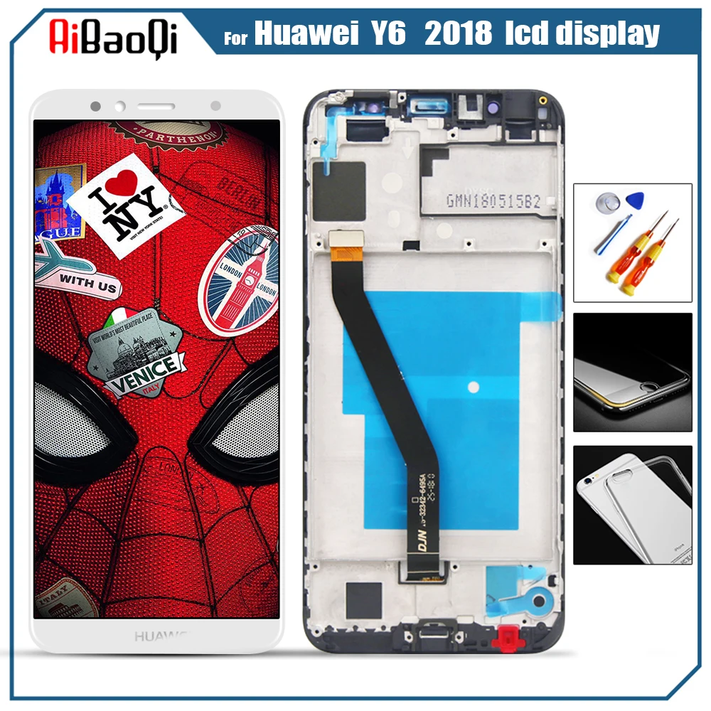 ЖК дисплей для Huawei Y6 2018 с сенсорным экраном в сборе Замена Prime дигитайзер