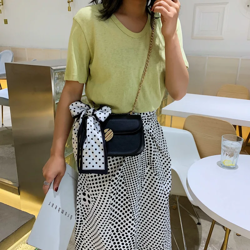 Женская сумка мессенджер брендовая дизайнерская на плечо женский шелковый шарф