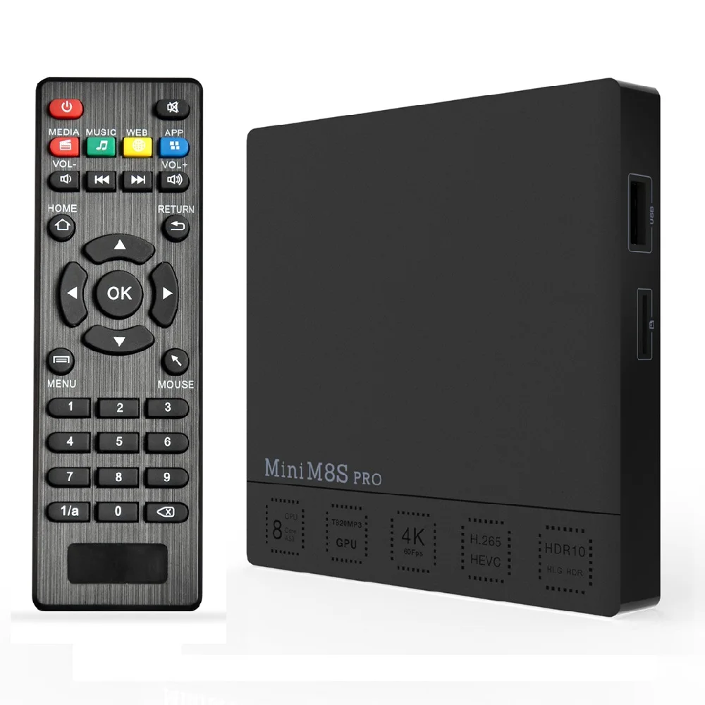 VONTAR мини M8S PRO C DDR3 2 ГБ 16 Smart Android 7 1 ТВ Box Amlogic S912 Octa Core 4/5 г Wi Fi H.265 Декодер каналов