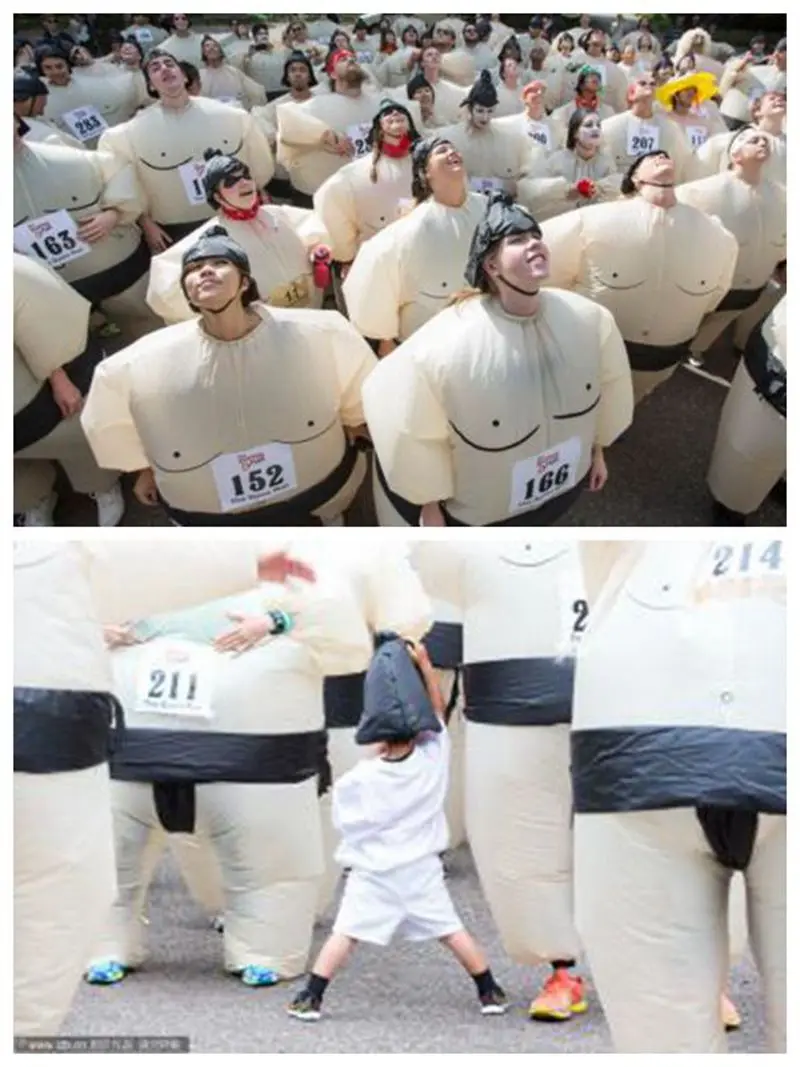 Костюм для косплея Sumo взрослых и детей надувной костюм на все тело