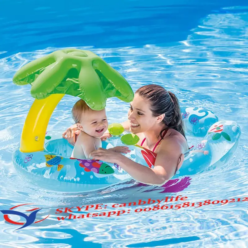 Надувное солнцезащитное покрытие из ПВХ Intex My First Baby безопасное купание кольцо
