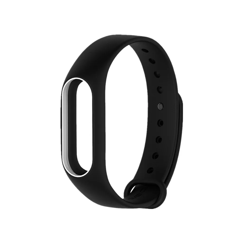 

Mijobs Mi Band 2 Strap Silicone Bracelet Wristband Smart Band Accessories wrist mi band2 black Strap for Xiaomi mi band 2 Strap