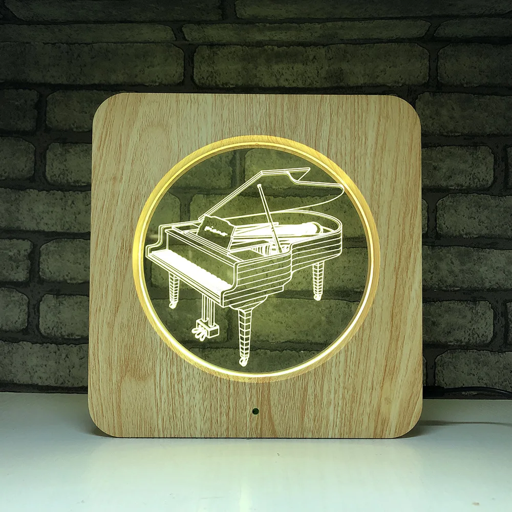 Новый светодиодный 7 цветный ночник креативный продукт Новинка 3D стерео свет