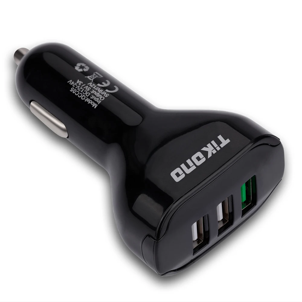 Tikono Быстрая зарядка QC 3 0 USB порта автомобильное зарядное устройство для сотового