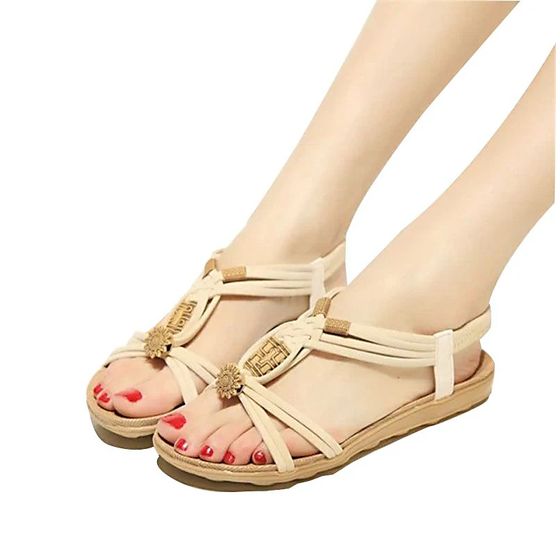 Женские сандалии на плоской подошве гладиаторы лето 2019|sandalias mujer|flip flop highcomfort sandals |