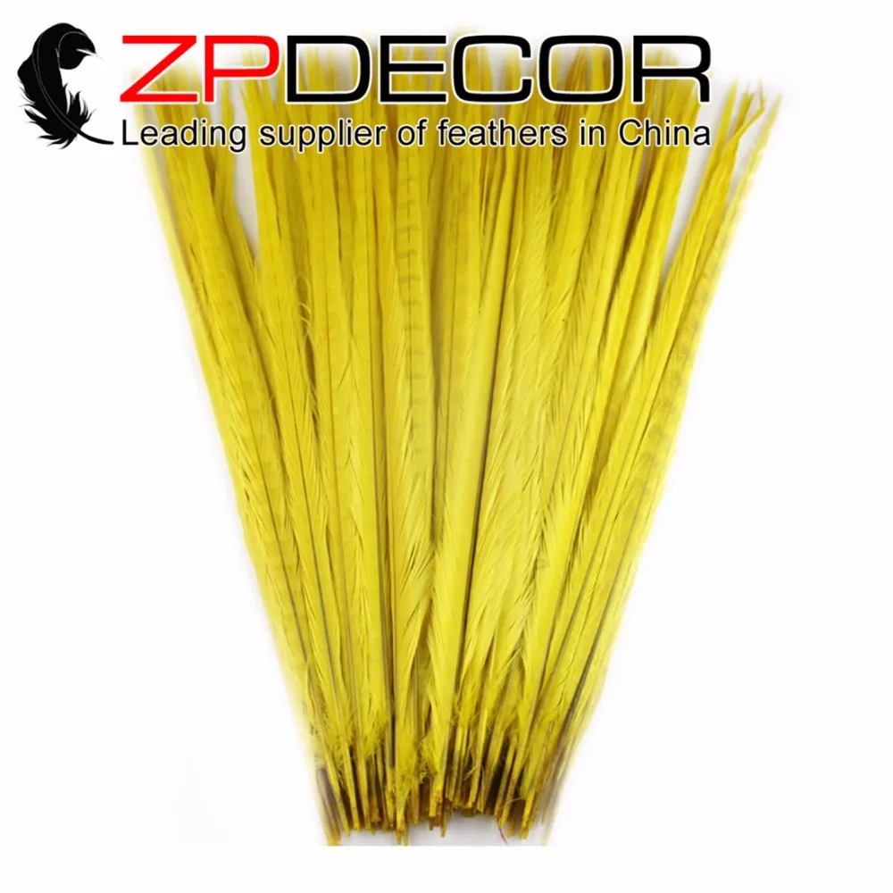 ZPDECOR 50 штук 55 см (20 22 дюйма) разноцветные окрашенные перья из хвоста фазана