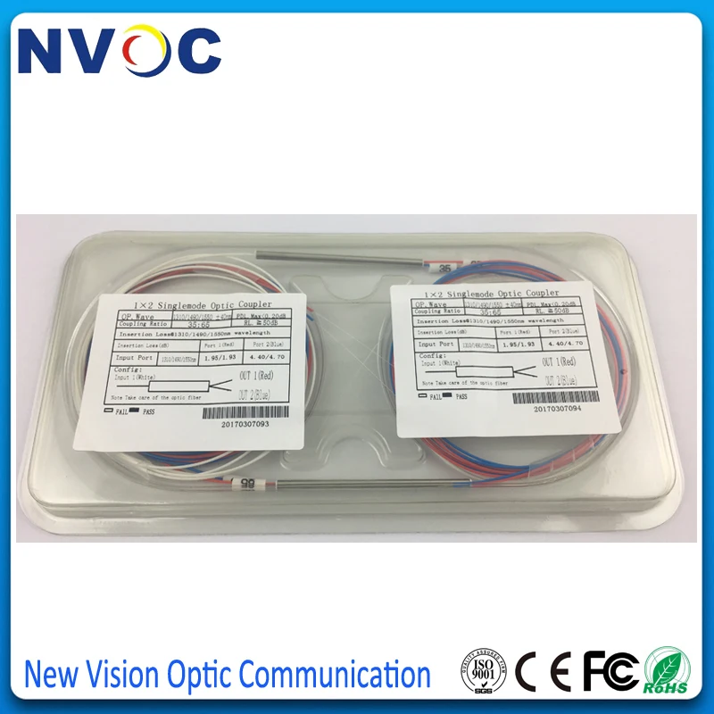 8 шт./лот 30/70 SM двойное окно 1490/1550 0 9 мм 1 м SC/APC 1*2 1X2 мини стальная трубка FBT
