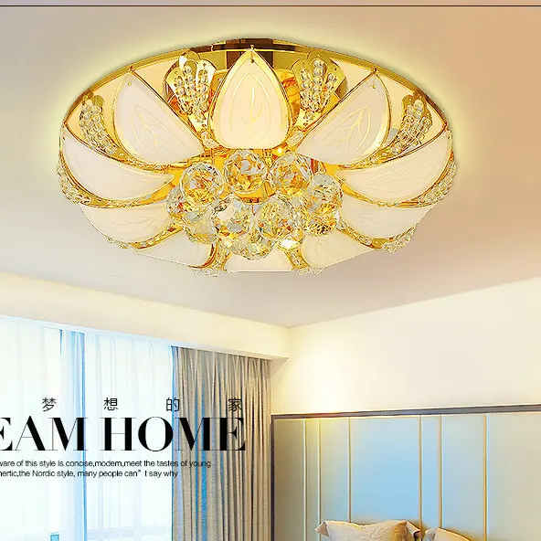 Продвижение кристалл K9 золото потолочные люстры домашний декоративный