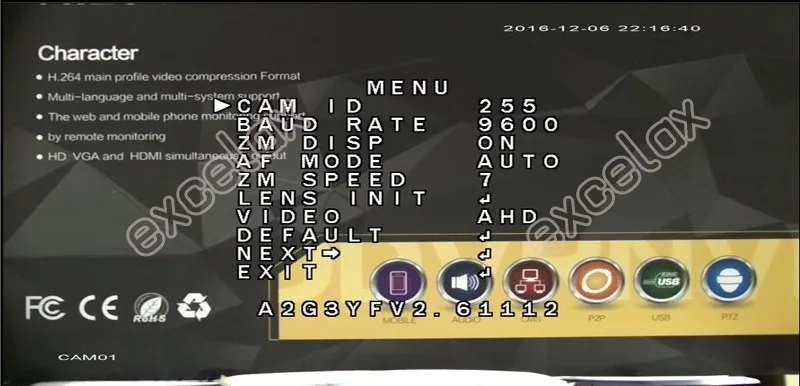 4-в-1 видеорегистратор AHD TVI CVI CVBS 1080P 2MP 30x IMX323 CMOS CCTV модуль камеры с зумом 5-90 мм 18x для оптических линз, RS485 Автофокус UTC коаксиальный кабель
