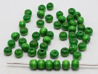 500 green 8mm round wood beadswooden spacer beads jewelry making
