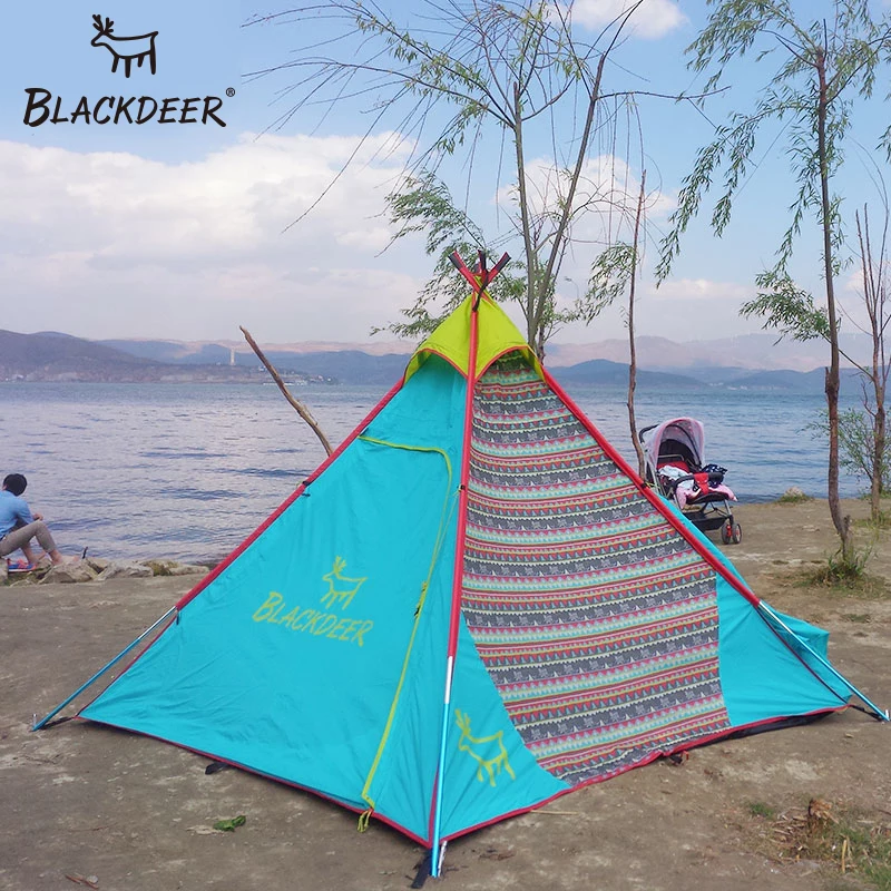 BLACKDEER туристическая палатка в индийском стиле пирамида типи сетка прорезыватель
