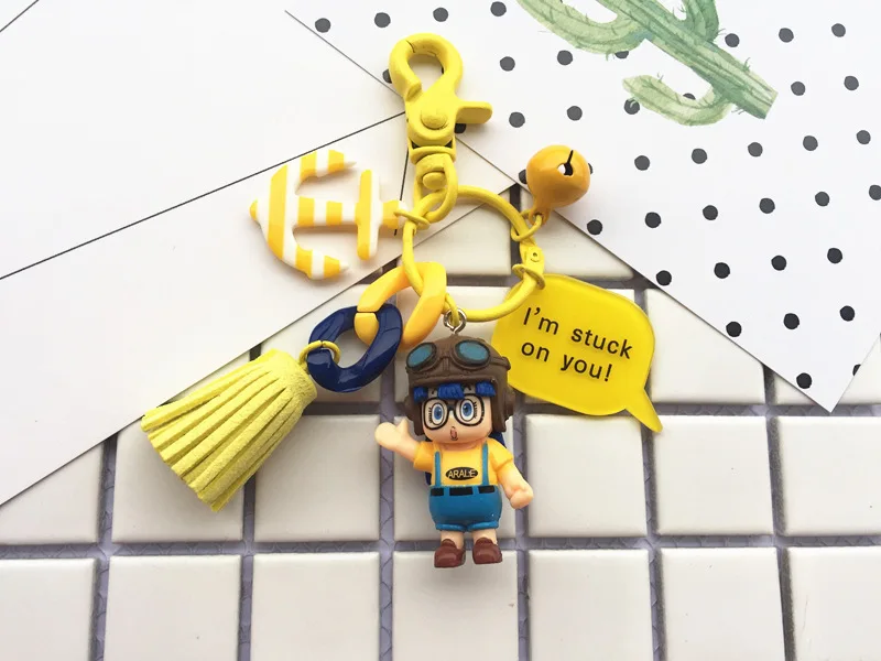 Высокое качество 2019 новый милый 1 шт. аниме мультфильм Arale брелок в виде фигуры