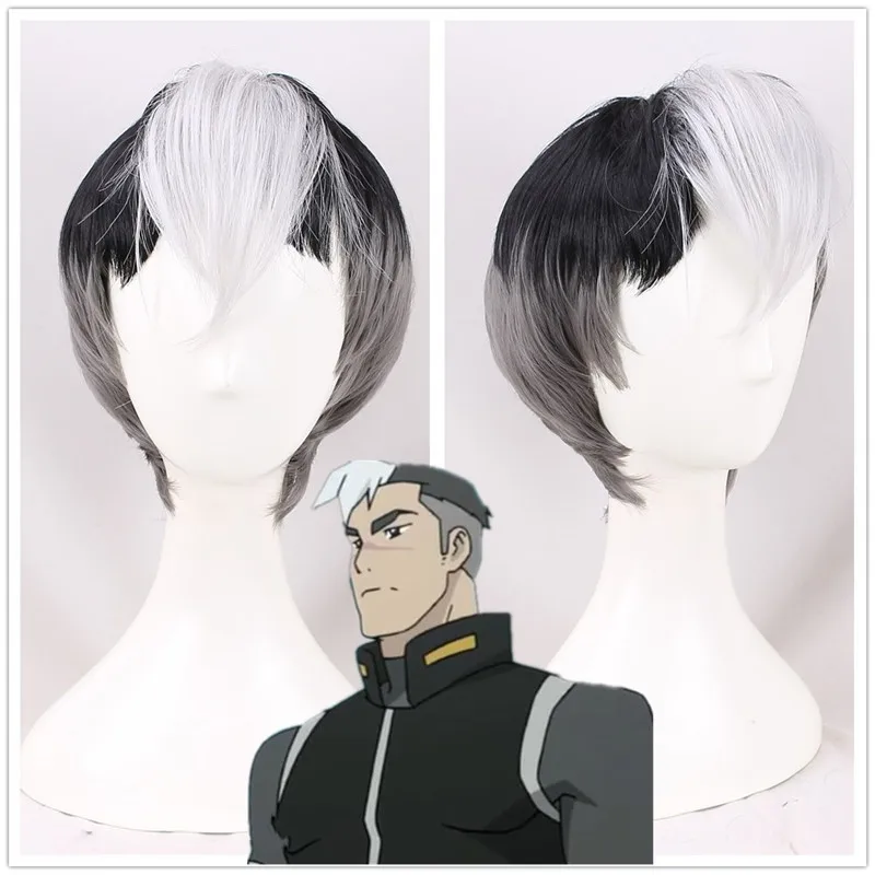 Новое поступление Voltron: Легендарный Защитник Shiro парик Косплэй вольтрон черного