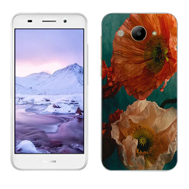 5 0 дюймовые чехлы для Huawei Y3 2017 изящные с рисунком Y5 Lite Мягкий силикон MT6737M|Бамперы|