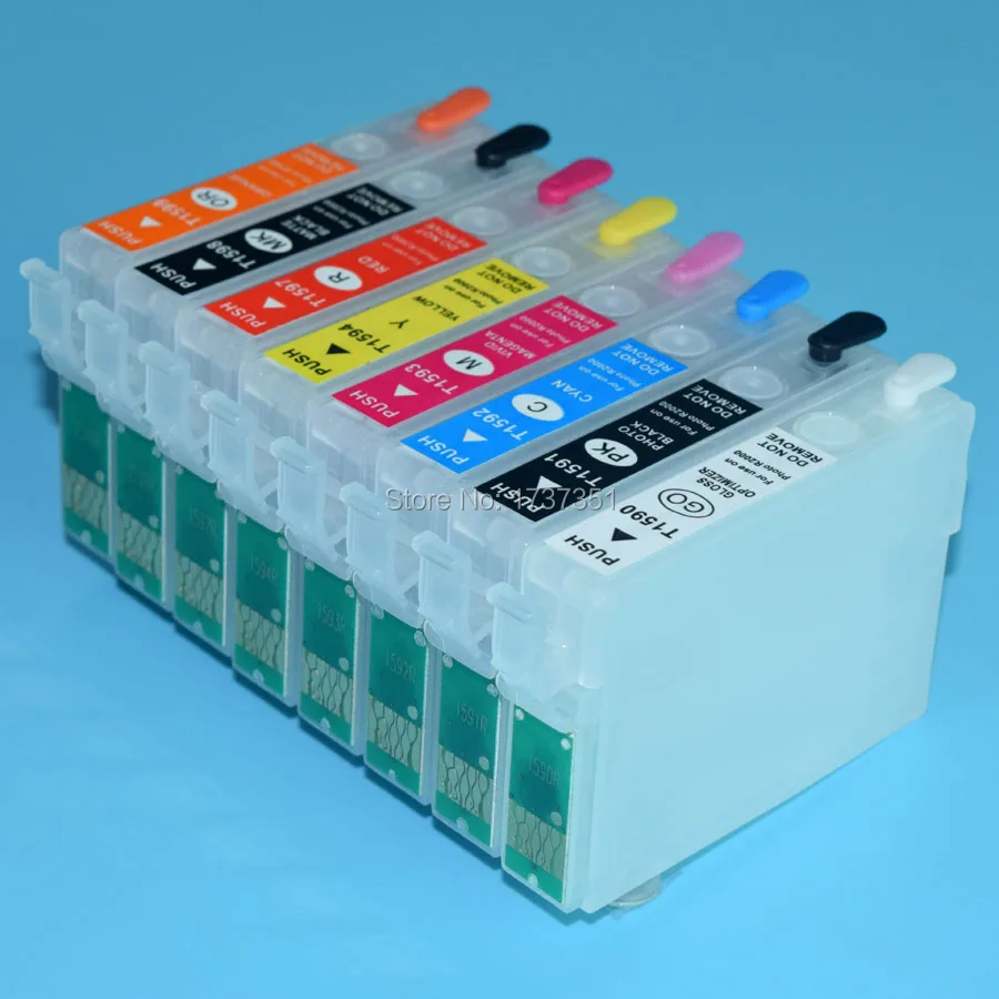 Для Epson Stylus R1900 1900 заправка картриджей с ARC чип для T0870 T0879|ink cartridge|refillable ink