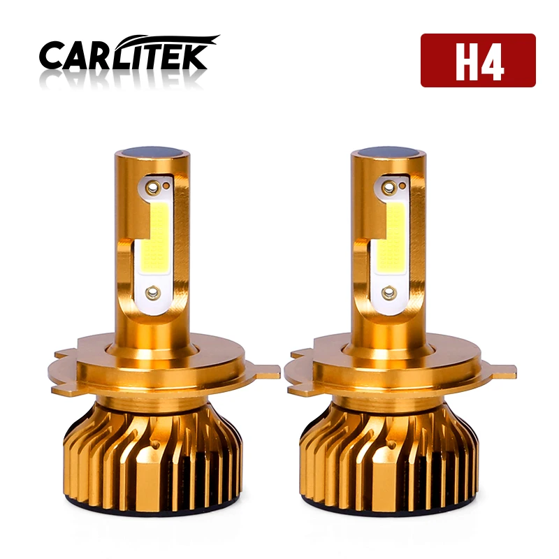 CARLitek 12V turbo led h4 Hi Lo луч 6000K H7 H11 H1 комплект светодиодная фара головного света