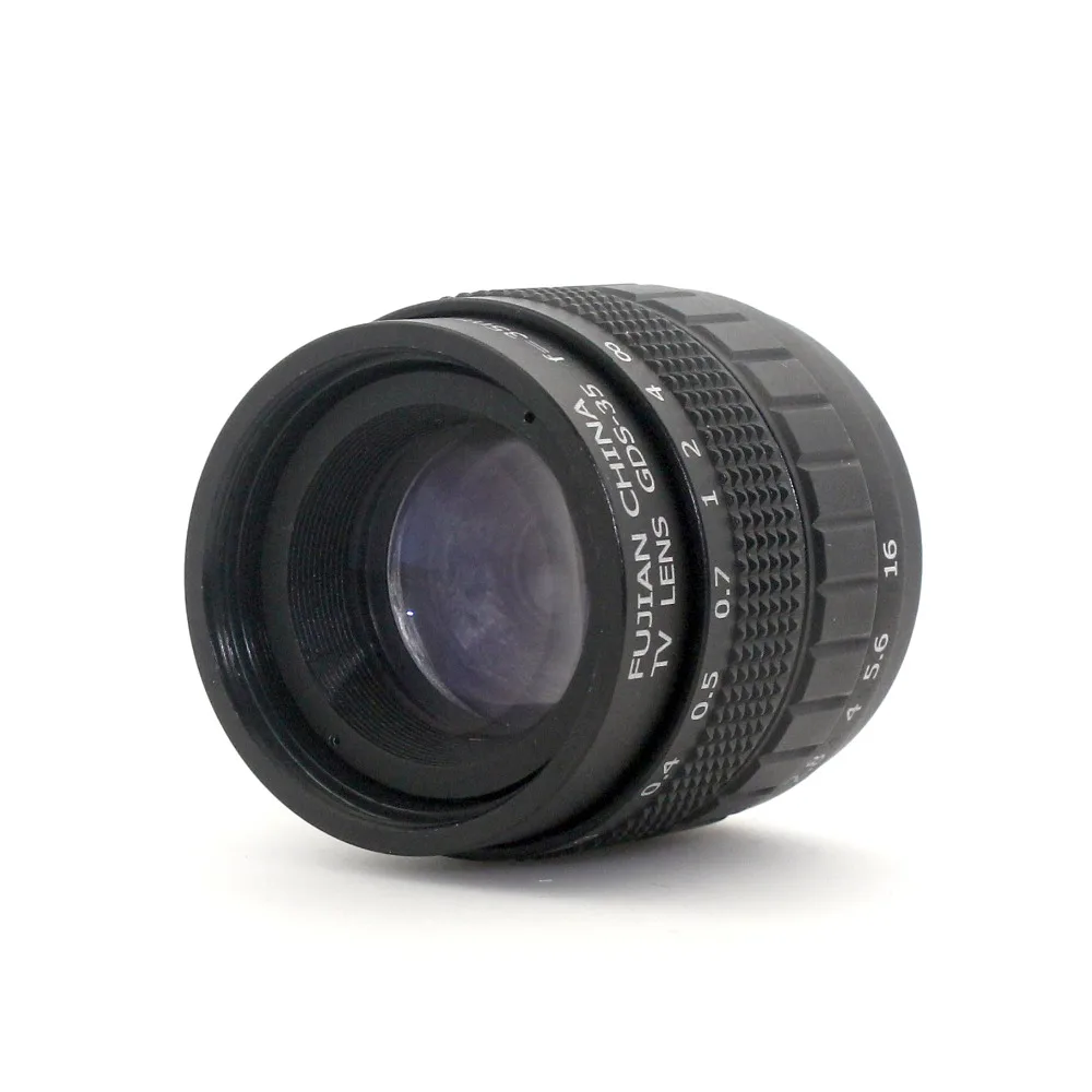 Профессиональный объектив 35 мм f/1 7 CCTV C Mount Lens имеет корпус из сплава с
