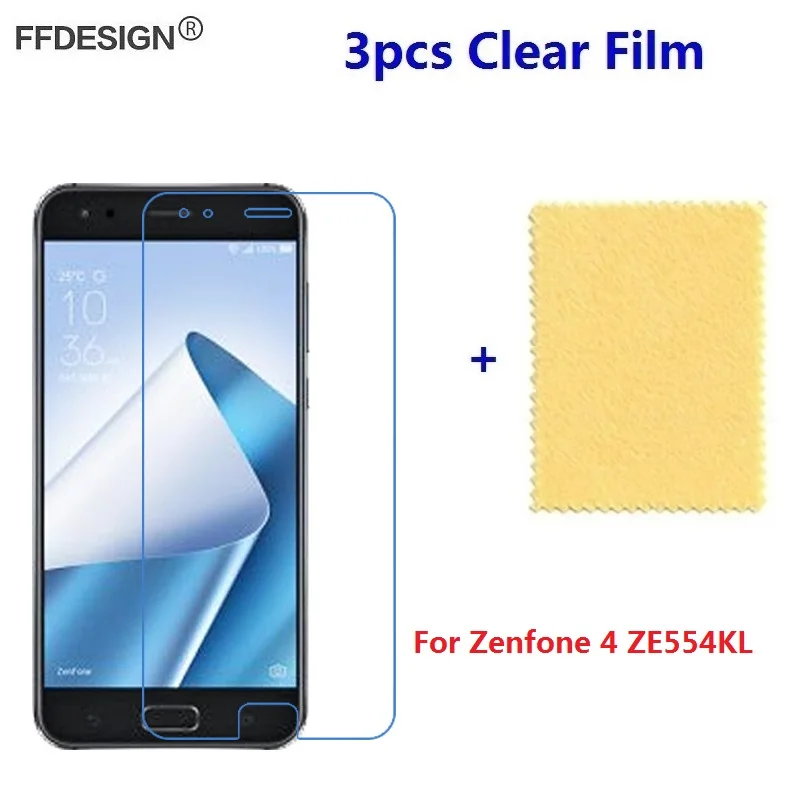 3 шт. Защитная пленка для Asus Zenfone 4 ZE554KL защитная из фольги ZE554KL|Защитные стёкла и