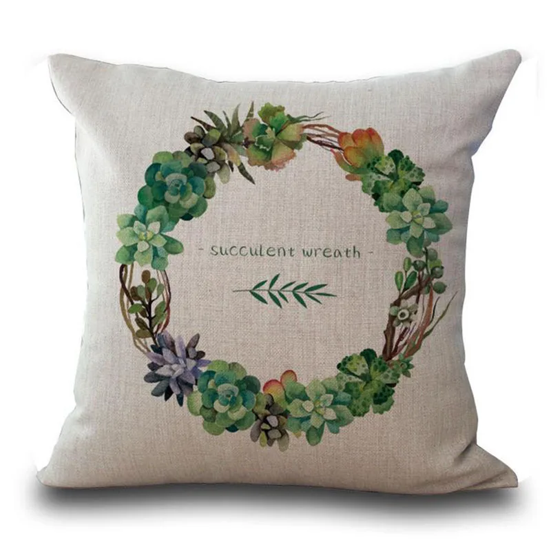 Наволочка для подушки 45 х45 см из хлопка и льна|cushion cover|sofa cushion coverdecorative covers |