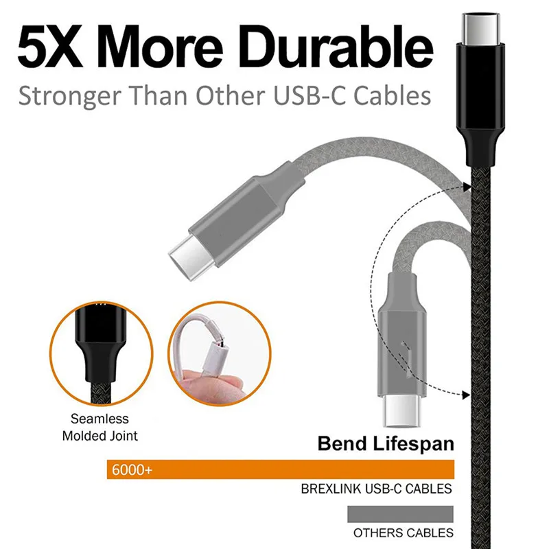 Кабель USB Type C для быстрой зарядки и синхронизации данных короткий 1 м 2 Huawei p30 lite pro