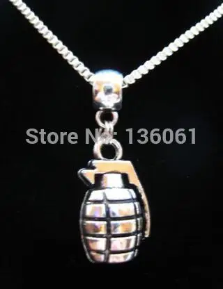 10pcs Vintage Silver TENNIS RACQUET MOTORCYCLE Grenade GUN Torto Leaves Choker Box Chain Necklace Pendant For Women Jewelry X716 | Украшения