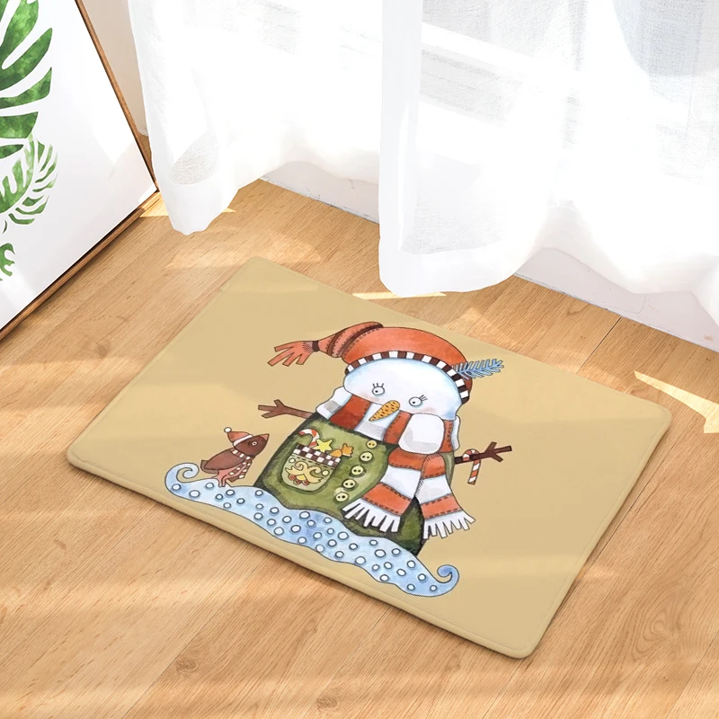 Украшение рождественских подарков коврик с рождественским дизайном без