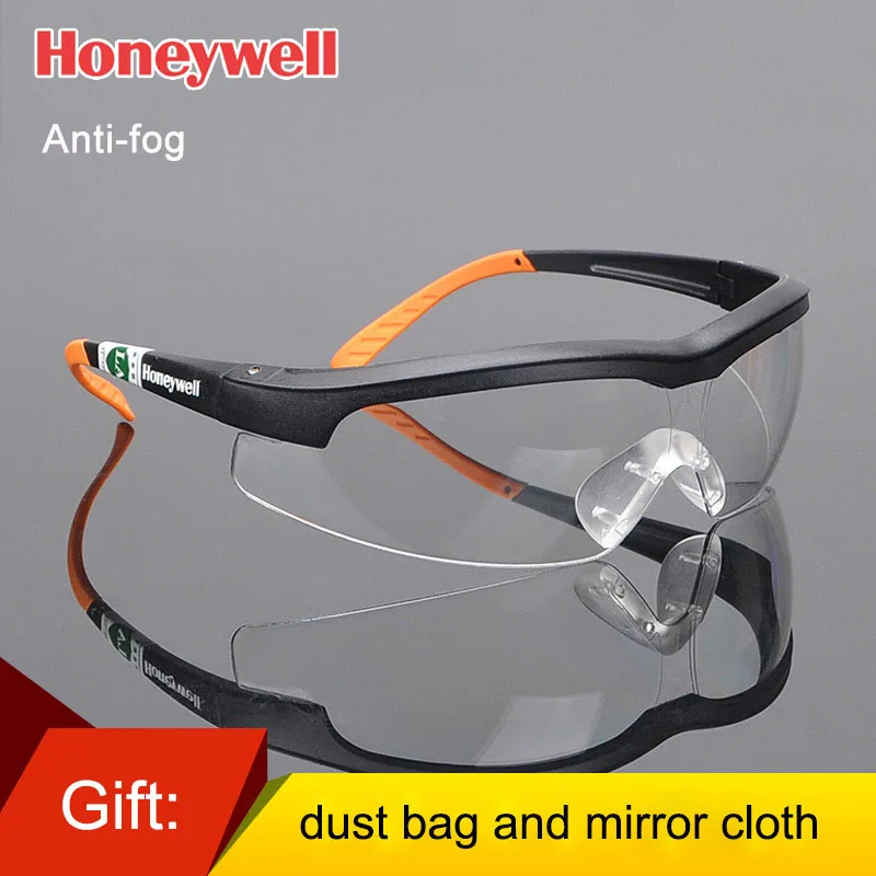 Black transparent-1 Honeywell защитные очки пескостойкие ударопрочные очки для защиты глаз для верховой езды рабочие пылезащитные ветрозащитные защитные очки - Цвет: Black transparent-1