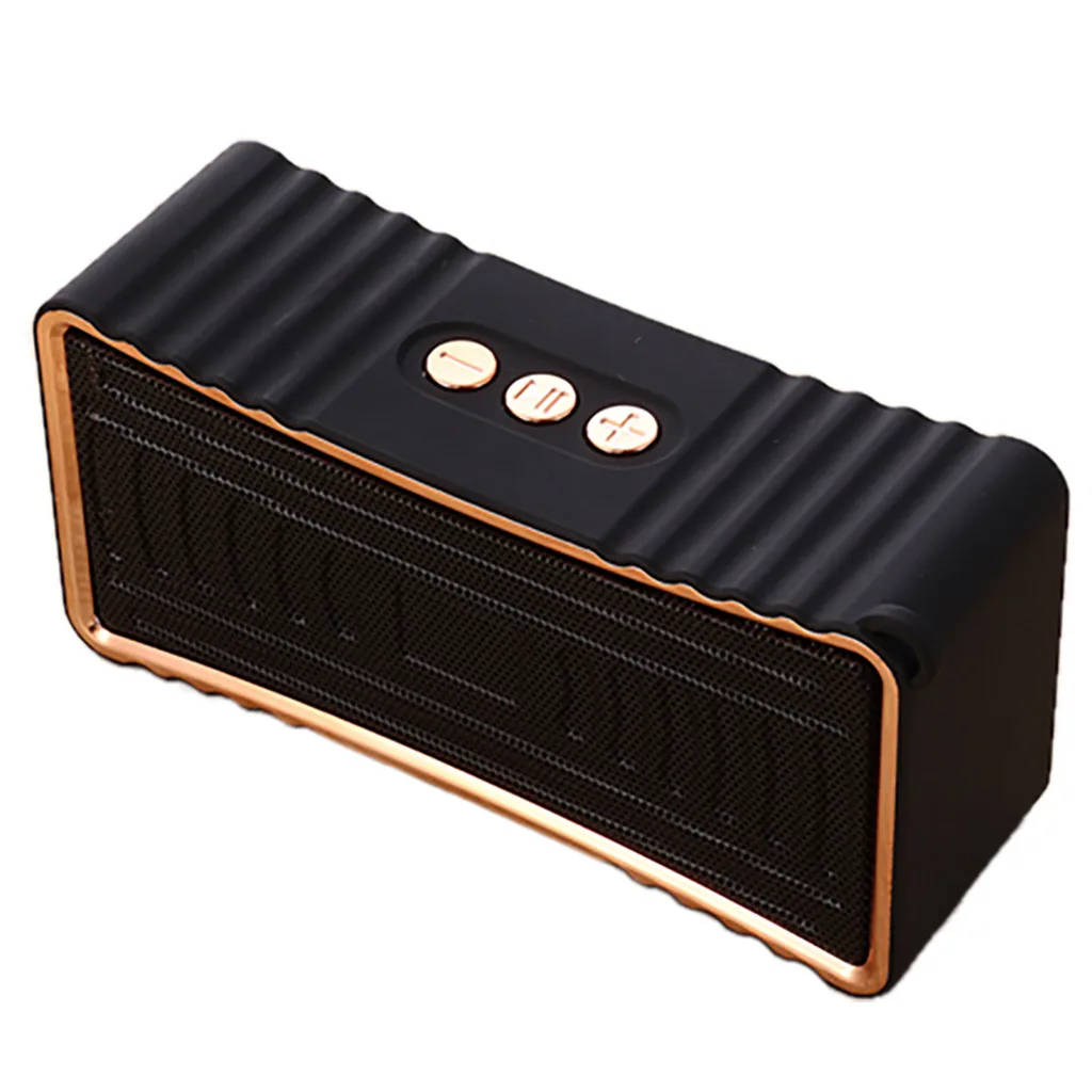 Черный VOBERRY Bluetooth 4,1 Портативный музыкальная стереоколонка Колонка динамик 2 H с сабвуфером Мобильный открытый Динамик s - Цвет: Черный