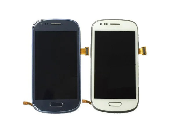 ЖК дисплей и дигитайзер сенсорного экрана с рамкой для Samsung Galaxy S3 Mini i8190 i8195 i8200