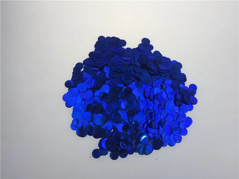 Foil Blue 10 г/пакет 1 см круглые металлические мини-конфетти из фольги в горошек, украшения для дня рождения, вечеринки, свадьбы - Цвет: Foil Blue