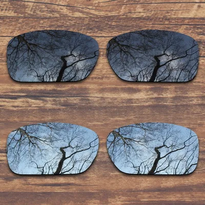 Black and Silver ToughAsNails поляризованные Сменные линзы для солнцезащитных очков Оукли турбины-несколько вариантов - Цвет линз: Black and Silver