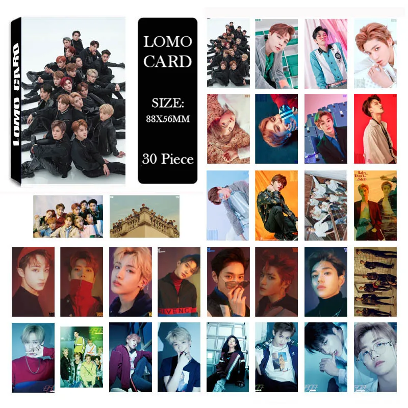 KPOP BLACKPINK TWICE NCT EXO GOT7 SEVENTEEN GFRIEND MONSTA X MAMAMOO SNSD IZONE GIDLE альбом ЛОМО маленькие карты фото Фотокарта