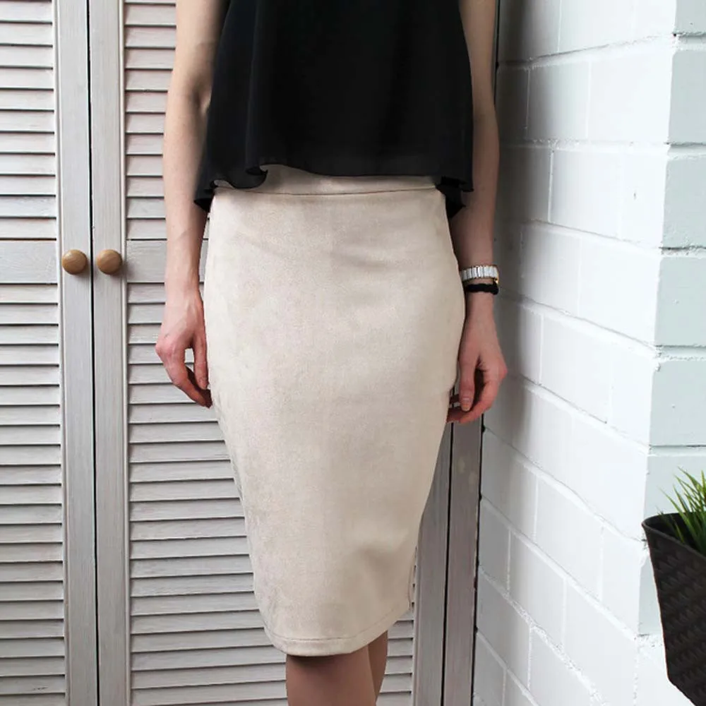 Винтажные длинные юбки с высокой талией для женщин сексуальные летние Карандаш
