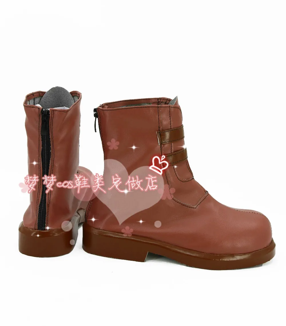 Шарлотта НАО Томори cos с низким уровнем обувь на каблуке Косплэй сапоги для