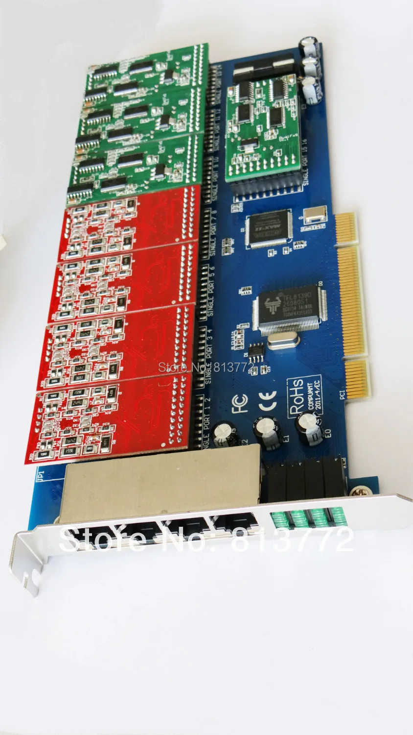 Бесплатная Доставка TDM1600P 16 портов звездочка ПИК карты elastix fxo новые двойные