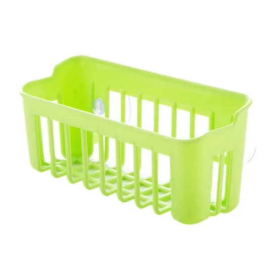 KSOL Multifunctional Kitchen Sink Multi-Purpose Washing Sponge Drain Rack Bathroom Double Suction Cup Wall Shelf Green |