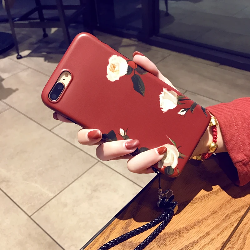 Чехол для телефона с цветочным узором iPhone 6 6plus 360 чехол Рождественский 7 8 Plus X XS