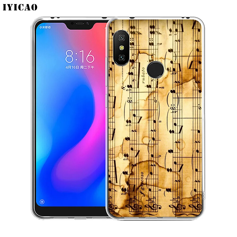 IYICAO музыкальный Мягкий силиконовый чехол для телефона Xiaomi Redmi 4A 5A 6A note 7 6 5 Pro Plus 4X